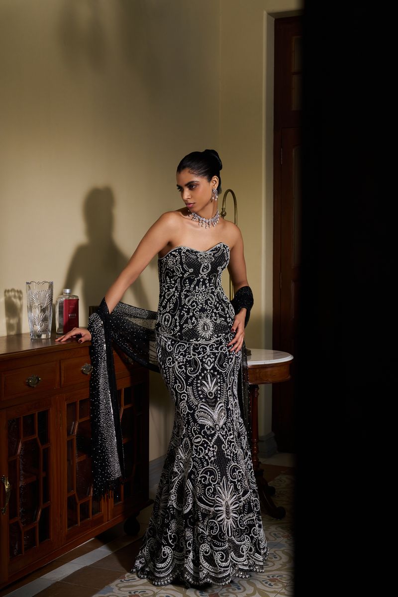 Midnight Lehenga Set