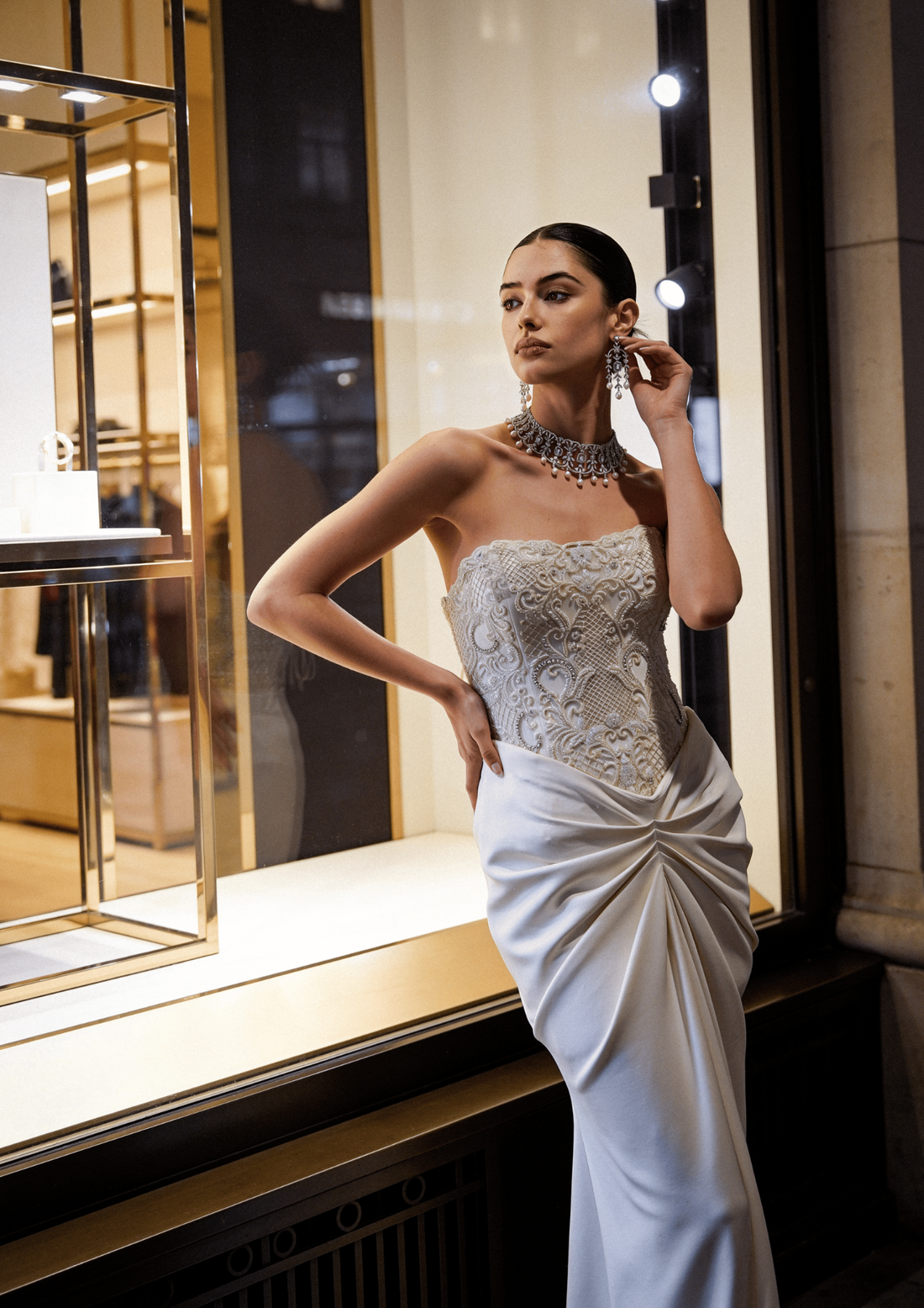 The Pearlesque Corset and Drape Skirt