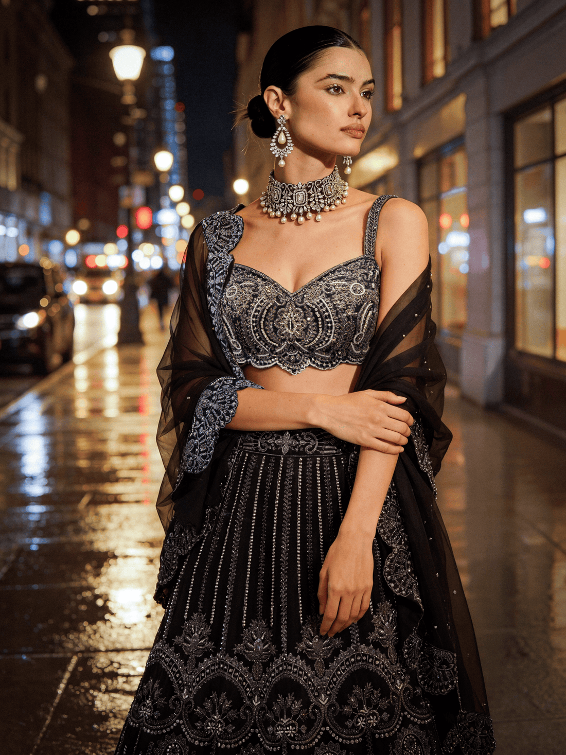 The Broderie Lehenga Set
