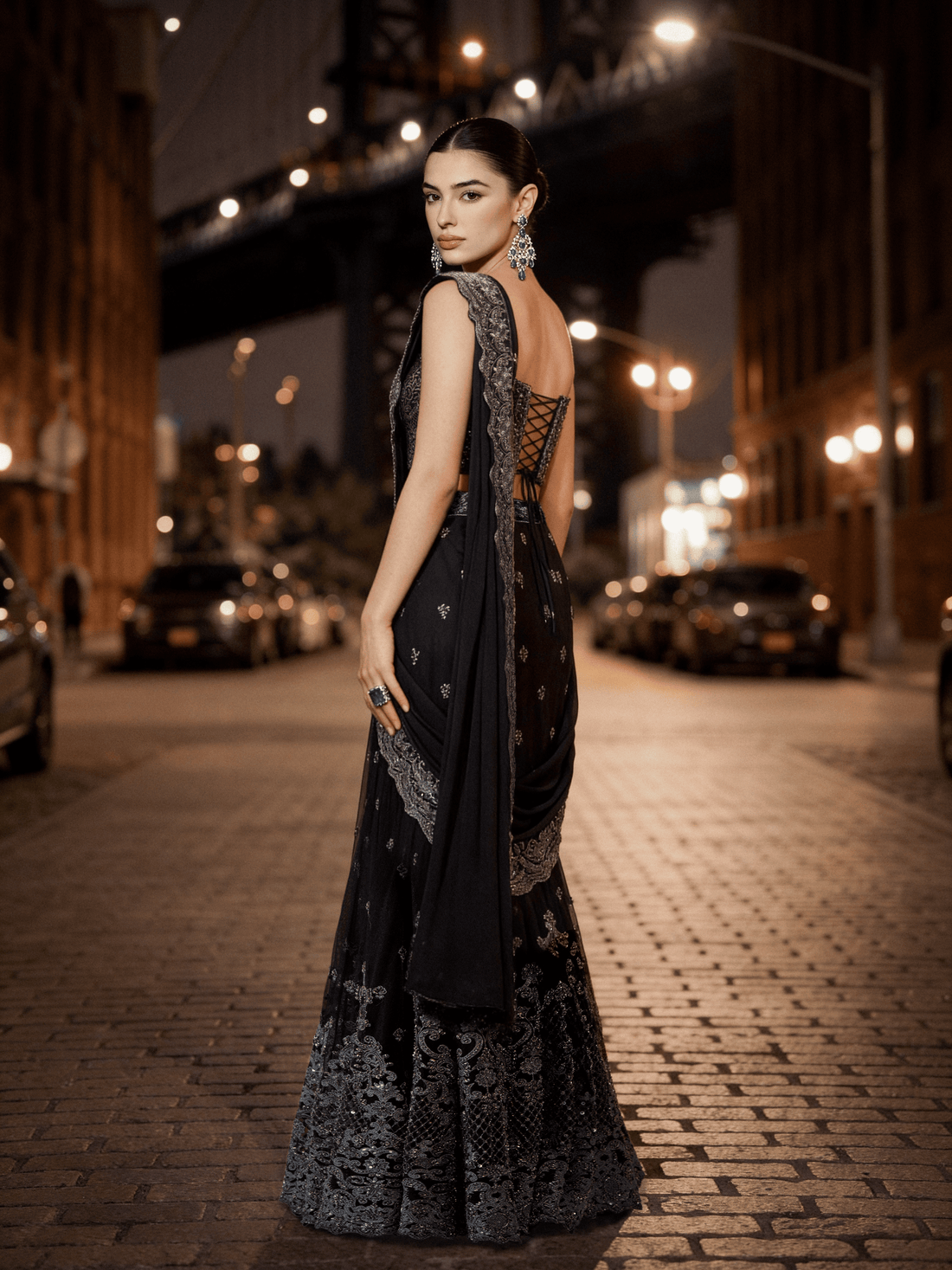 The Anora Stitched Saree