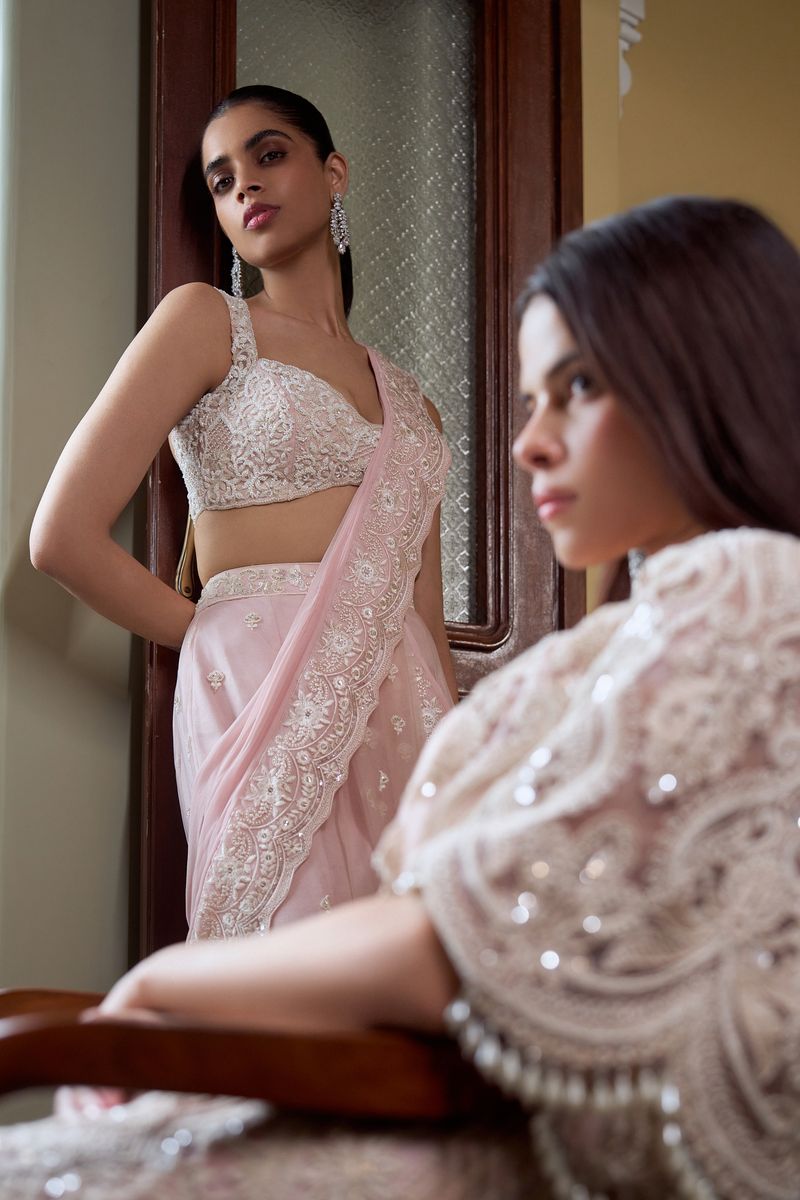 Anora Draped Saree Set