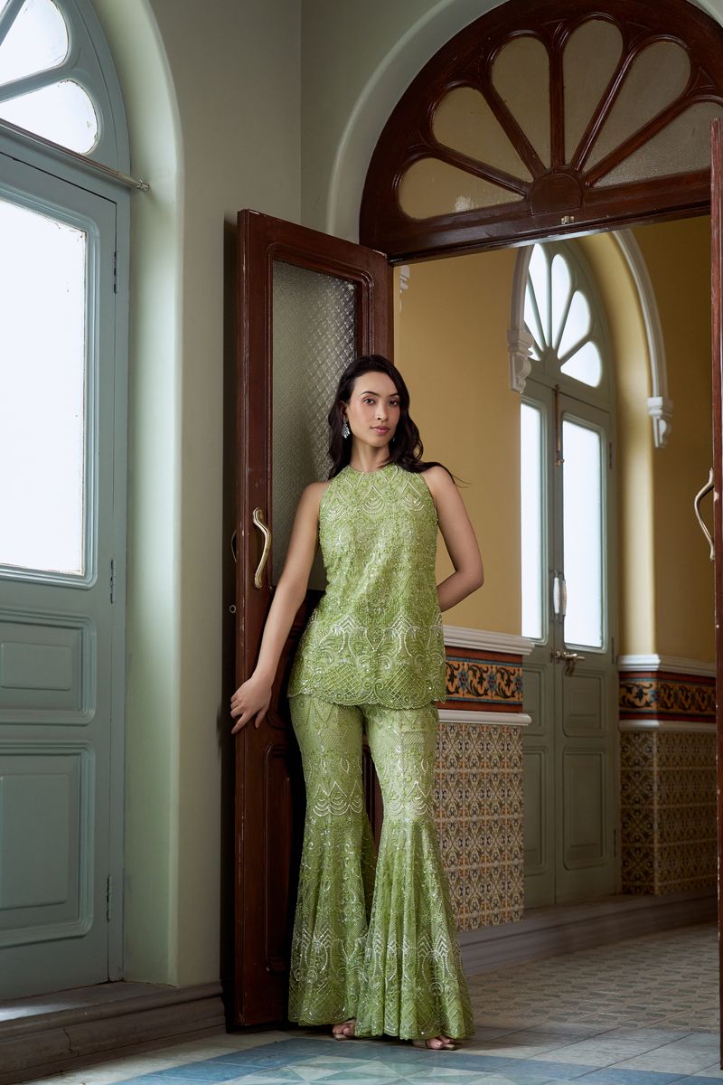 Oyester Kurta Sharara Set